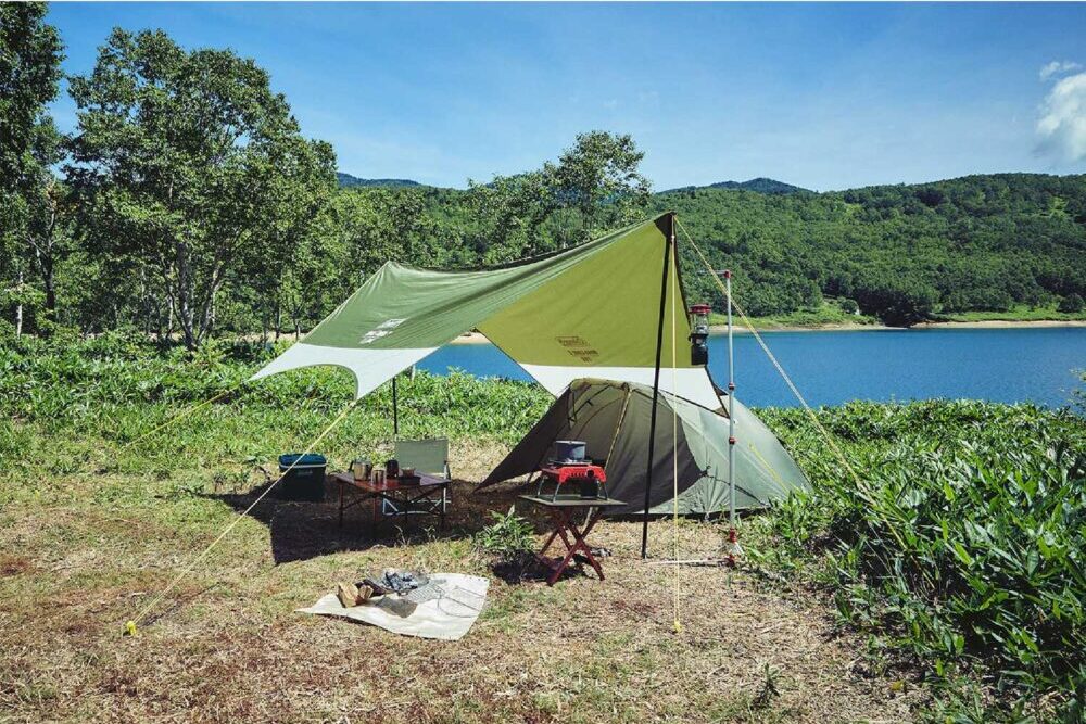 ツーリングドームは、一人でも容易な設営ができる