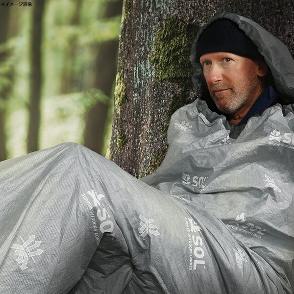 SOLのエスケープライトビビィは、緊急用としても、ソロキャンプのビビィとしても使うことができる。