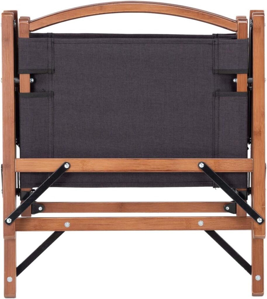 バンドックのロースタイルチェアBAMBOOはスリム収納ができる