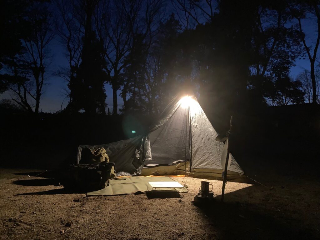 ダイソーのマルチランタンSの強点灯100(lm)をしたものです。