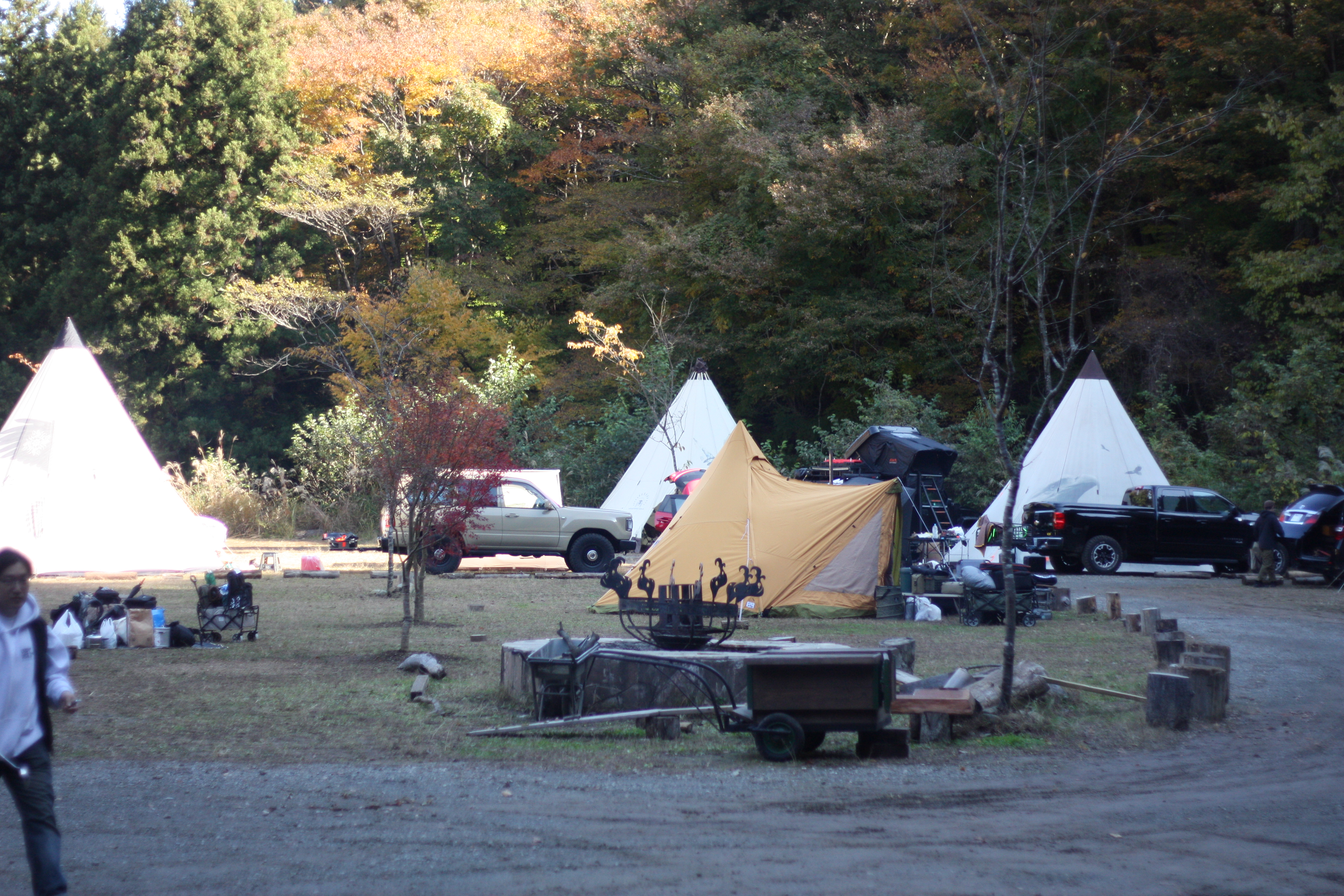 キャンプ場の風景