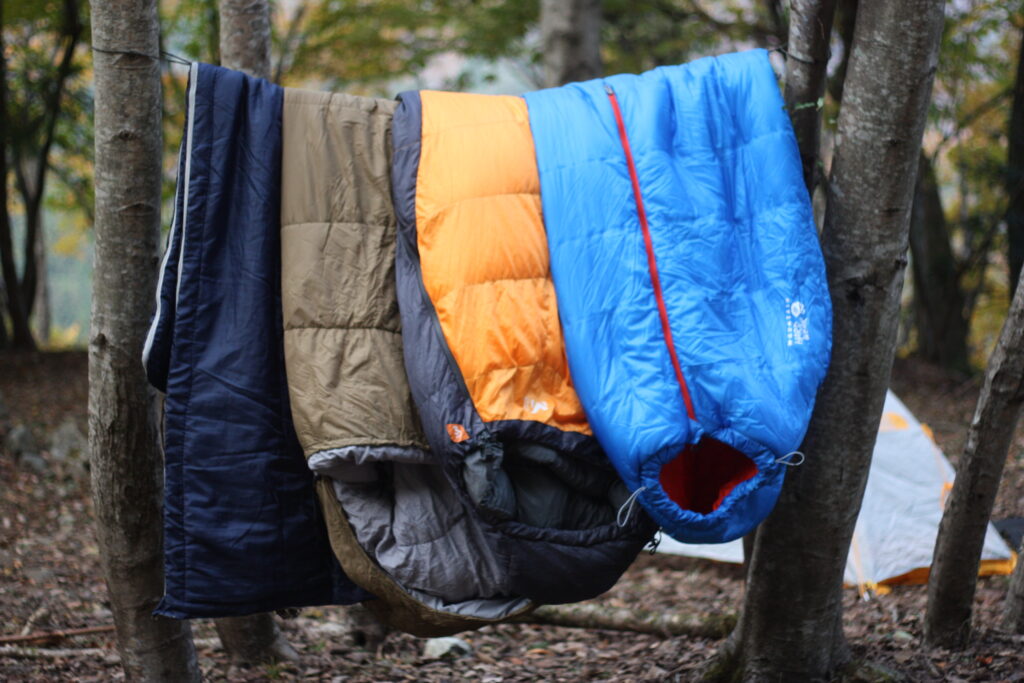 筆者の寝袋シリーズ
