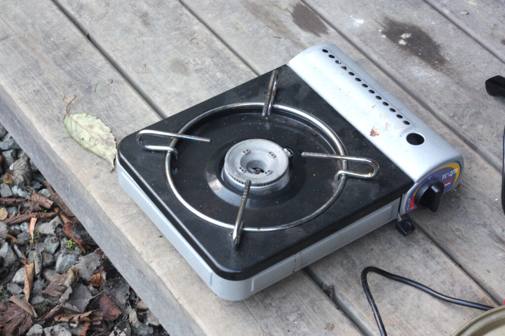 筆者のカセットコンロを撮影したもの