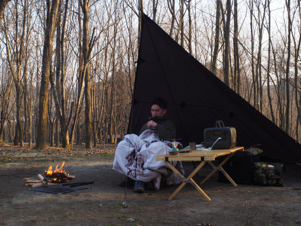 ポータブル電源をつかって、電気毛布を使用する