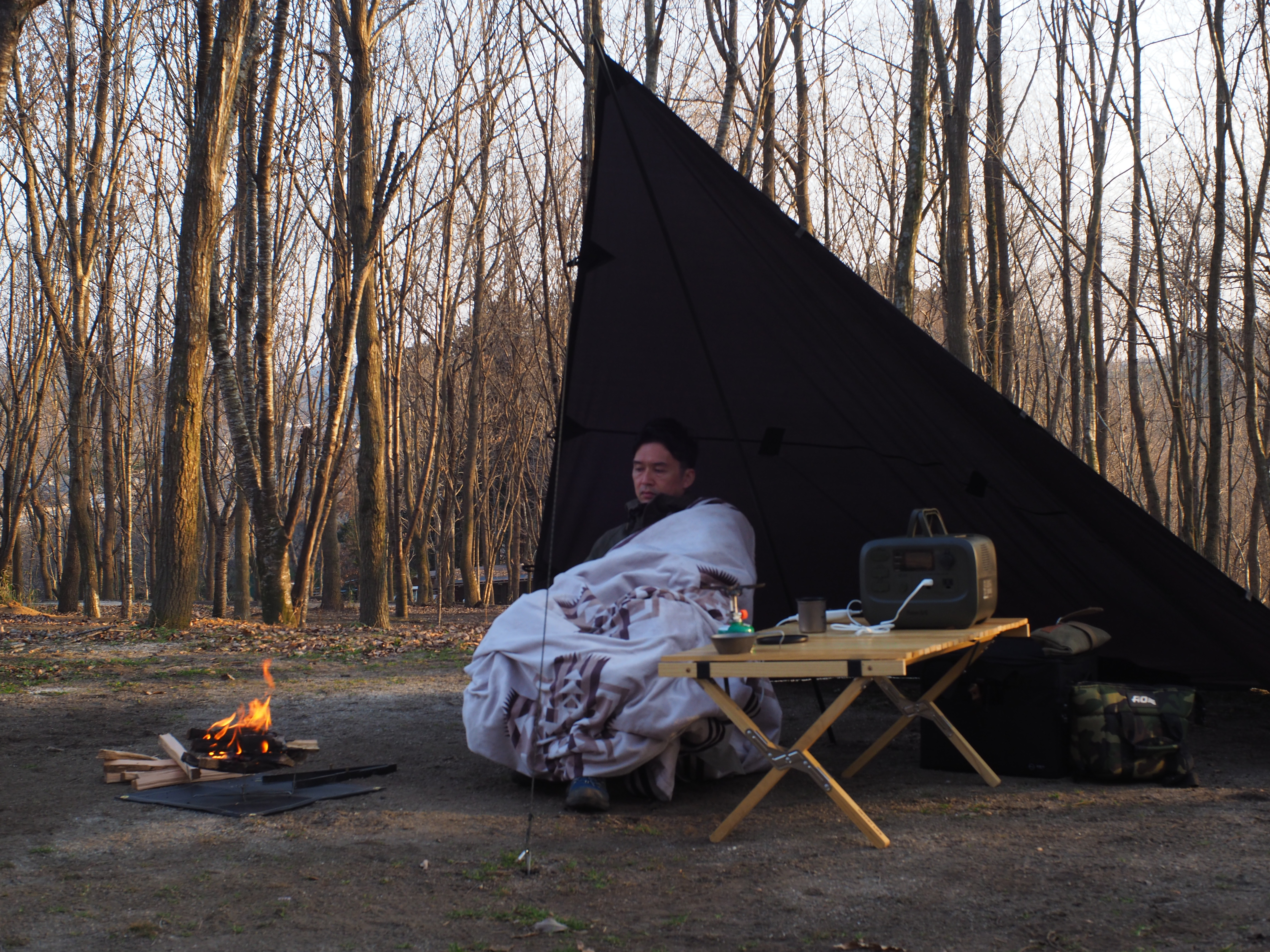 キャンプのレイアウトをこだわる。