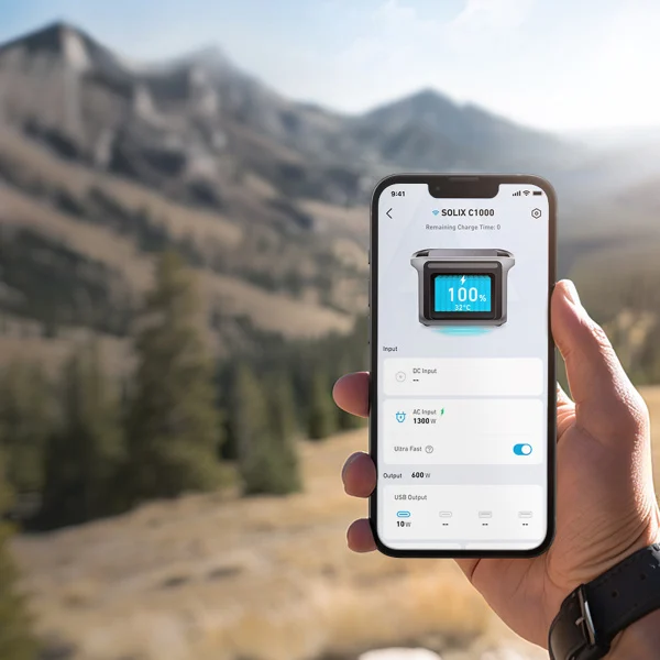 専用のAnkerアプリから充電・給電状況の確認や、遠隔で入力スピードの操作ができる