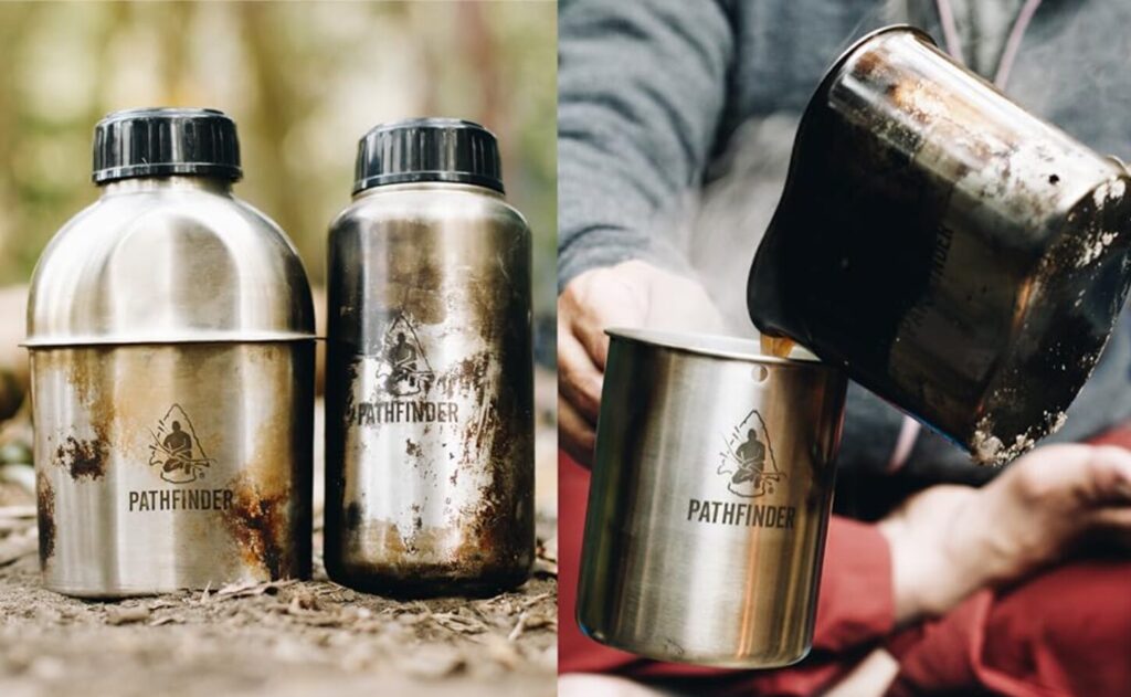 PATHFINDER（パスファインダー）のカンティーン クッキングセットは直火で調理ができる